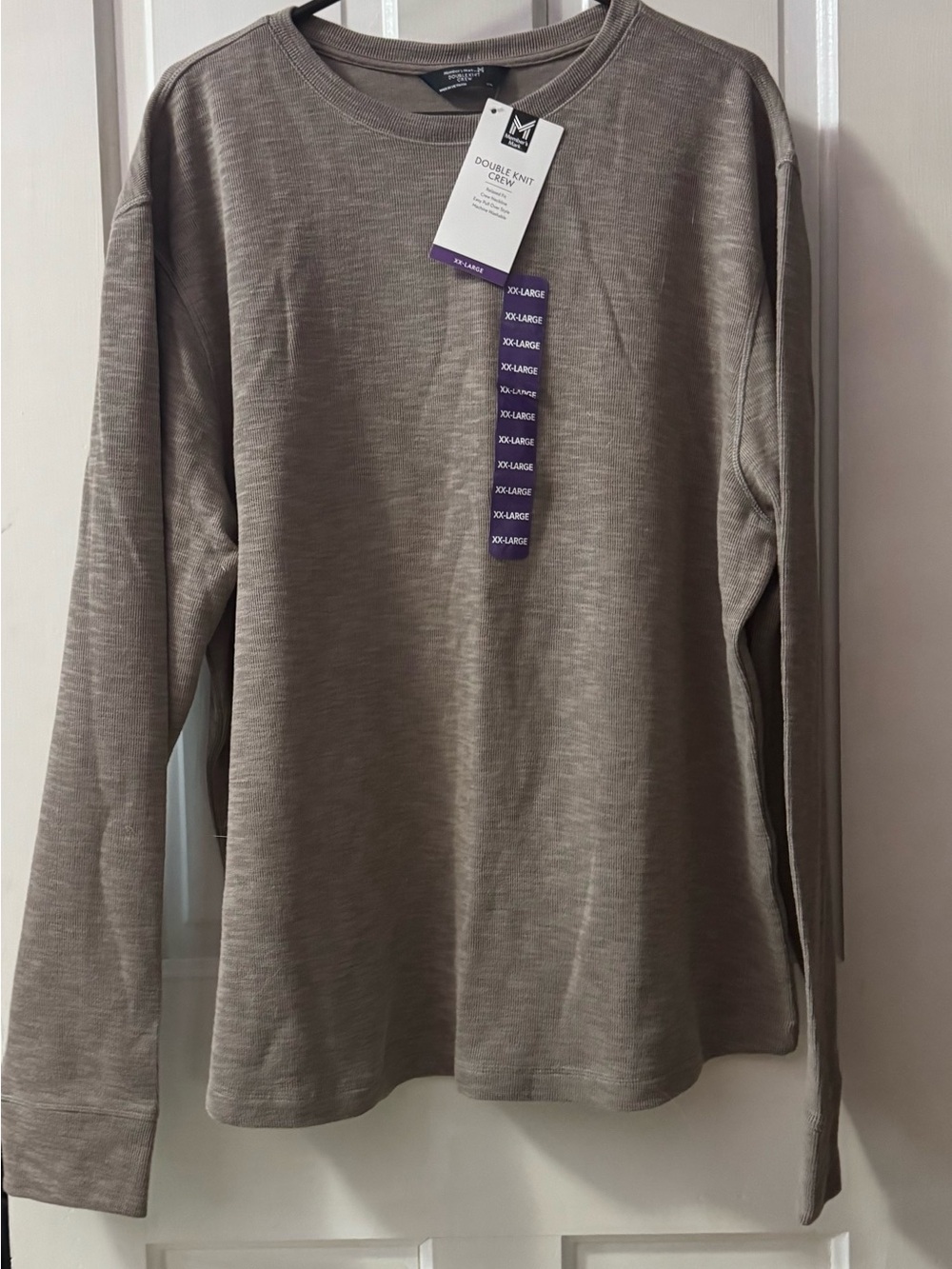Men's Double Knit Crew Sweatshirt - Taupe
